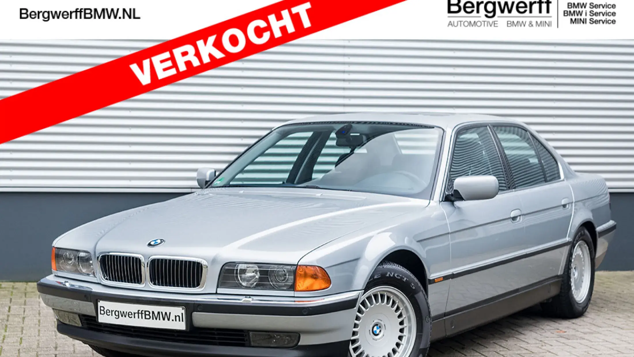 BMW 750i E38 1996 Arctic Silver Metallic Marineblau Volleder Montana Bergwerff Classic