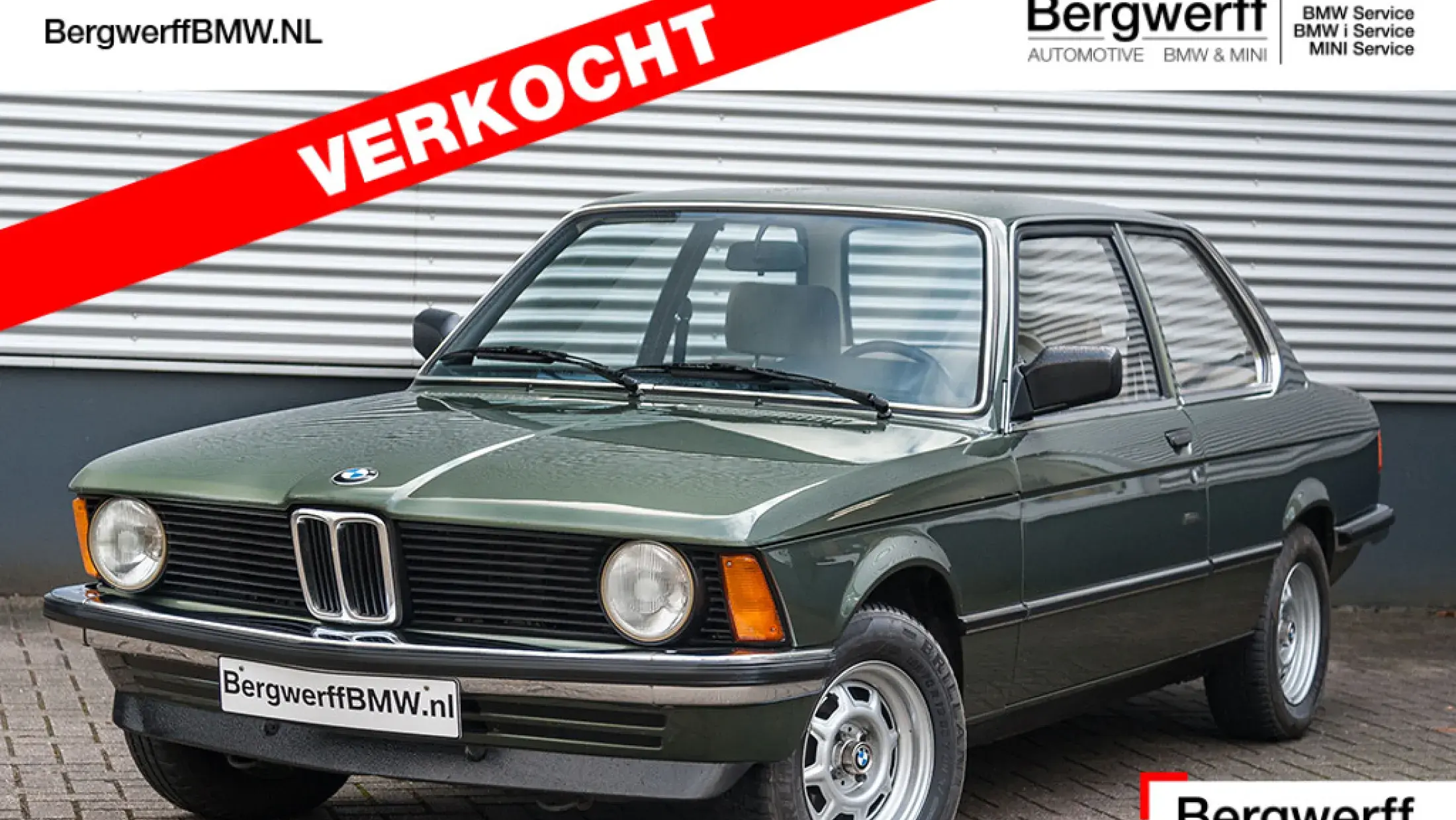 BMW E21 315 Oldtimer Handgeschakeld Zypressen Grün Metallic 1982 Bergwerff Classic