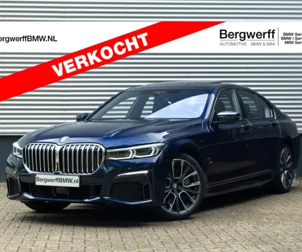 BMW 745e Sedan Tansanitblau 'Nappa' uitgebreid Schwarz G11 Plugin Hybride Bergwerff