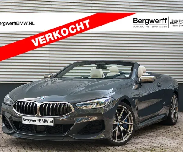 BMW M850i xDrive Dravit Grau Metallic Individual Merino leder G14 Cabrio