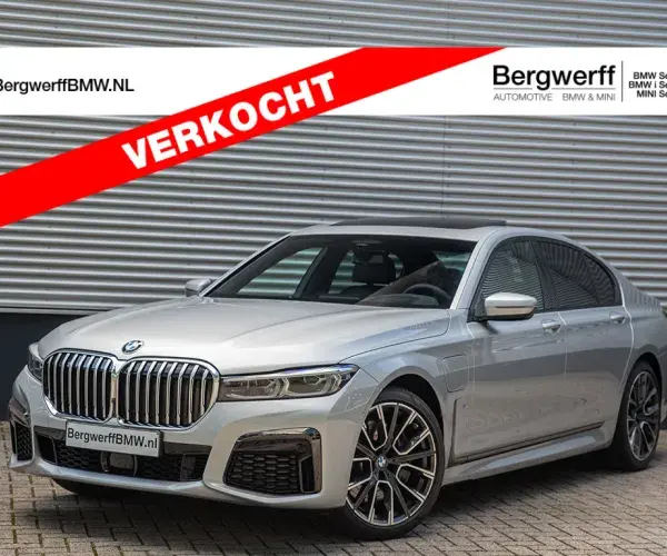 BMW 745e M-Sport Glaciersilver Exklusivleder Nappa Schwarz G11 Bergwerff