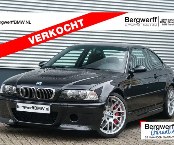 BMW E46 M3 CSL Coupe Saphir Zwart Amaretta reflex pur antrazit 2003 Bergwerff Gorinchem