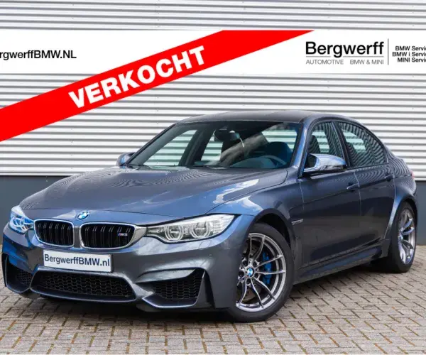 BMW M3 F80 Manual Handgeschakels Mineral Grey Stof-Ledercombinatie Carbon Structure Anthrazit