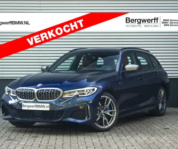 BMW M340i Touring G21 Individual Tansanitblau II Metallic Individual volleder Merino Tartufo Bergwerff