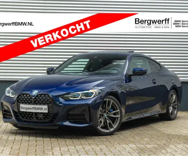 BMW M440i Coupe Individual Tansanitblau Metallic G22 Leder Vernasca Schwarz