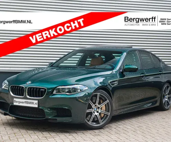 BMW M5 Competition Individual Peridot Green Individula volleder Merion Caramel F10