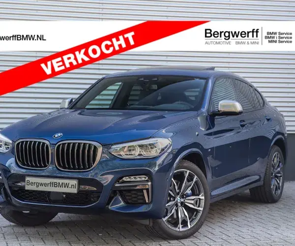 BMW X4 M40i Phytonicblau Harman Kardon Panoramadak Leder Vernasca Schwarz G02 Bergwerff