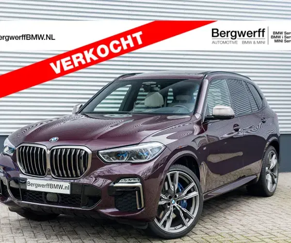 BMW X5 M50d Individual Ametrin Metallic BMW Individual leder Merino Elfenbeinweiss Bergwerff Gorinchem