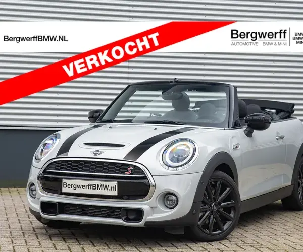 MINI Cooper S Cabrio Chili White SIlver Metallic F57 MINI Yours Leer Lounge Carbon Black