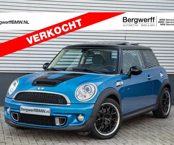 MINI Cooper S Chili 1.6 Leder Schuif-kanteldak Harman Kardon Laser Blue R56 Bergwerff