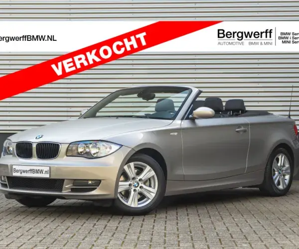 BMW 118i Cabrio E88 Kashmirsilber cashmere silver 2008 Manual handgeschakeld Boston schwarz leder