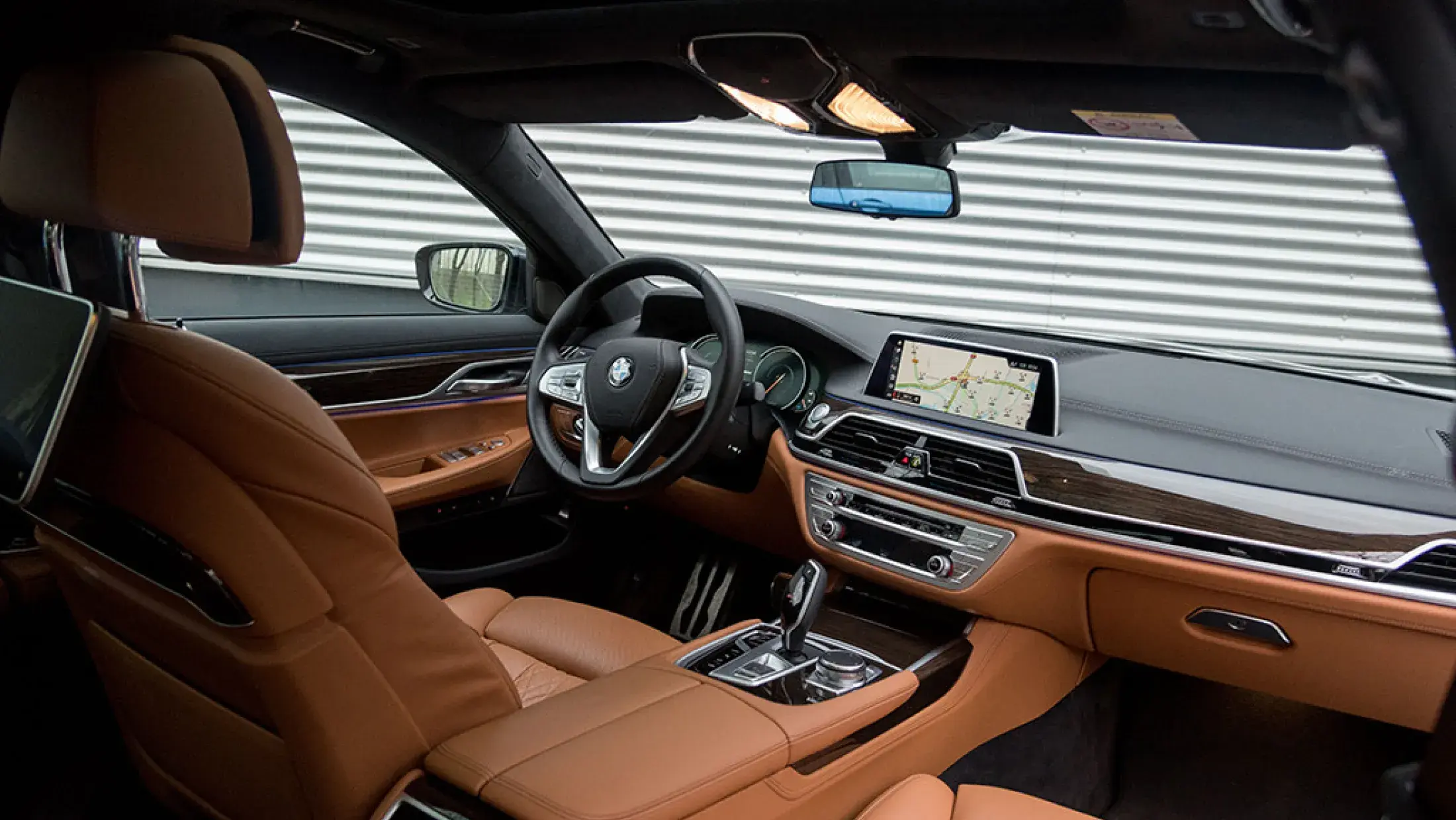 BMW 740e High Executive M-Sport Singapur Grau Nappa Cognac G11 Bergwerff