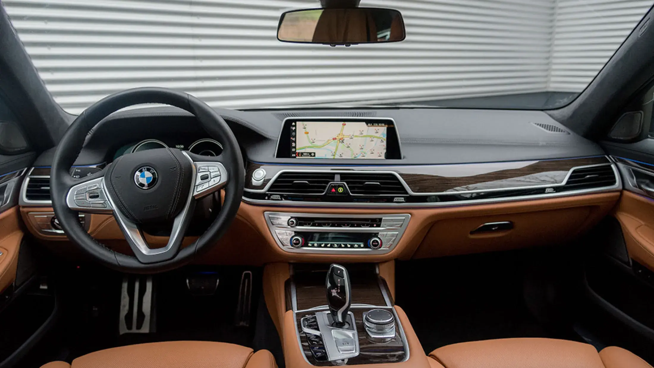 BMW 740e High Executive M-Sport Singapur Grau Nappa Cognac G11 Bergwerff