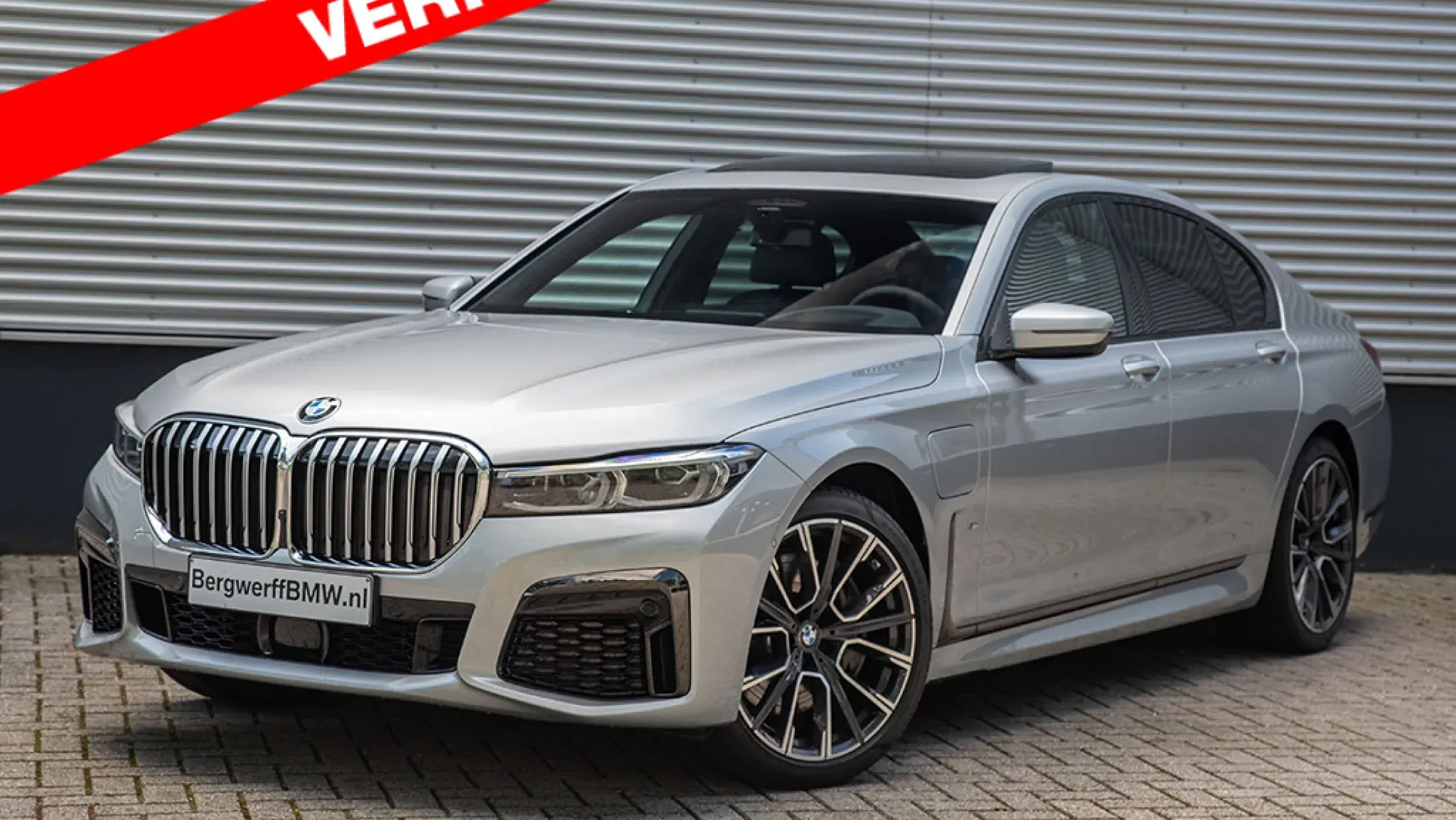 BMW 745e M-Sport Glaciersilver Exklusivleder Nappa Schwarz G11 Bergwerff