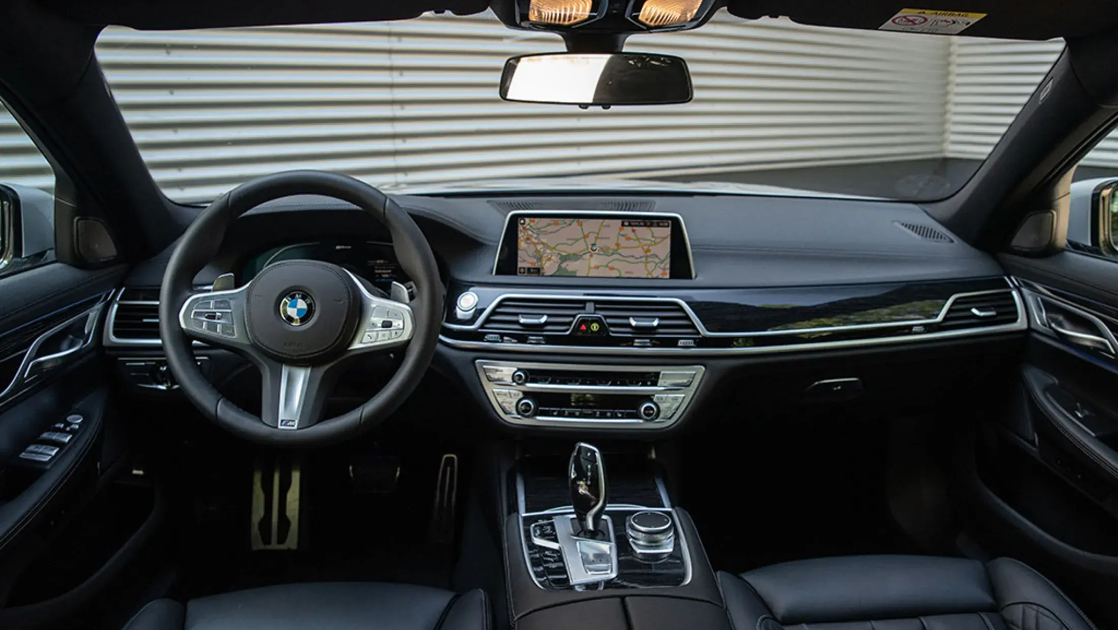 BMW 745e M-Sport Glaciersilver Exklusivleder Nappa Schwarz G11 Bergwerff