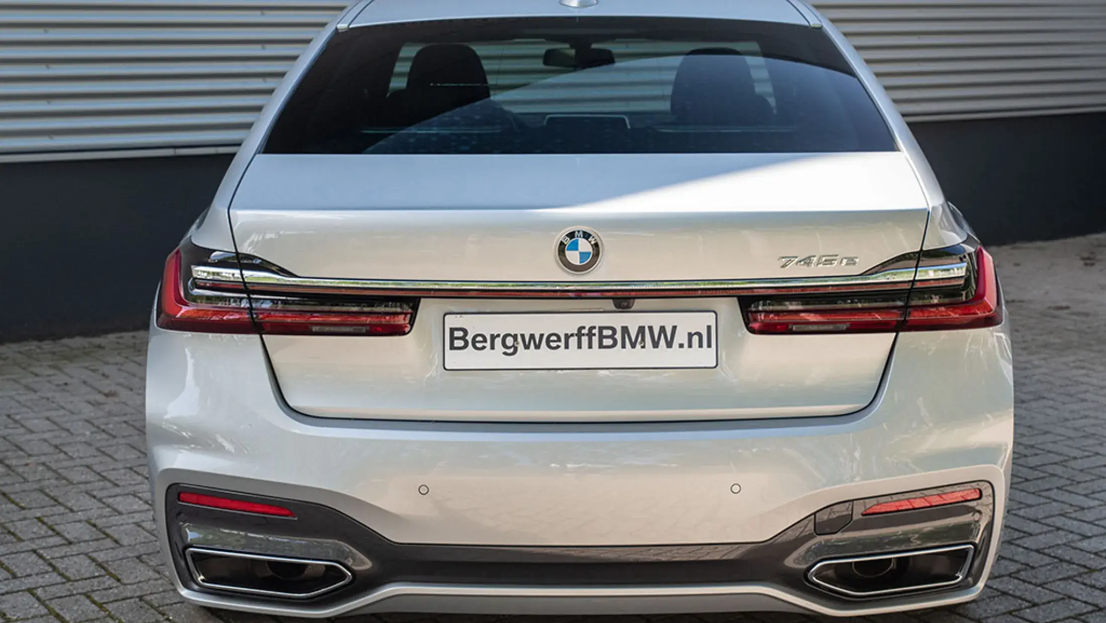 BMW 745e M-Sport Glaciersilver Exklusivleder Nappa Schwarz G11 Bergwerff