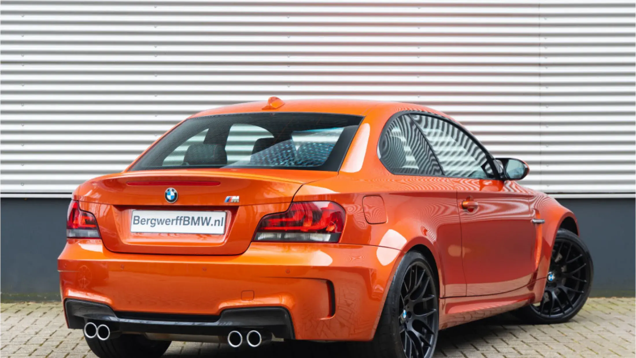 BMW 1M Coupe E82 Valencia Orange Metallic Leder Boston Schwarz met oranje contrasterend stiksel 2011