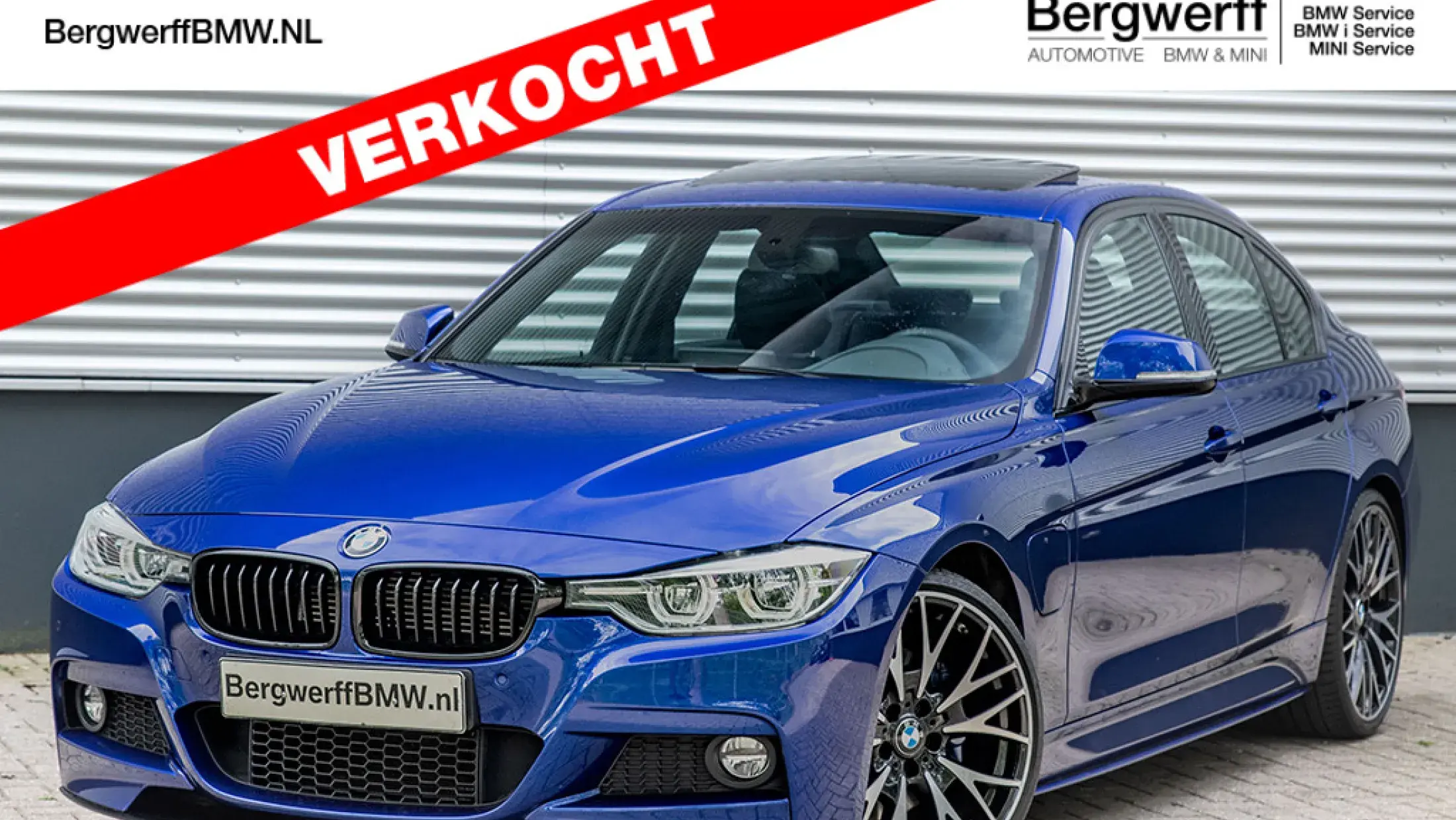 BMW 330e M Performance Individual San Marino Blauw Dakota schwarz leder Bergwerff Gorinchem