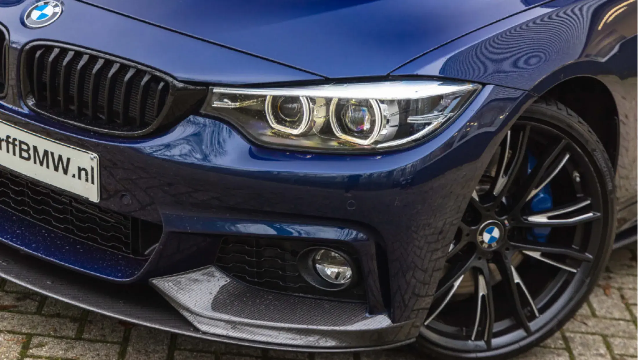 BMW 440i Gran Coupe M Performance Power and Sound kit Individual Tansanite Blue F36 Dakota schwarz leder