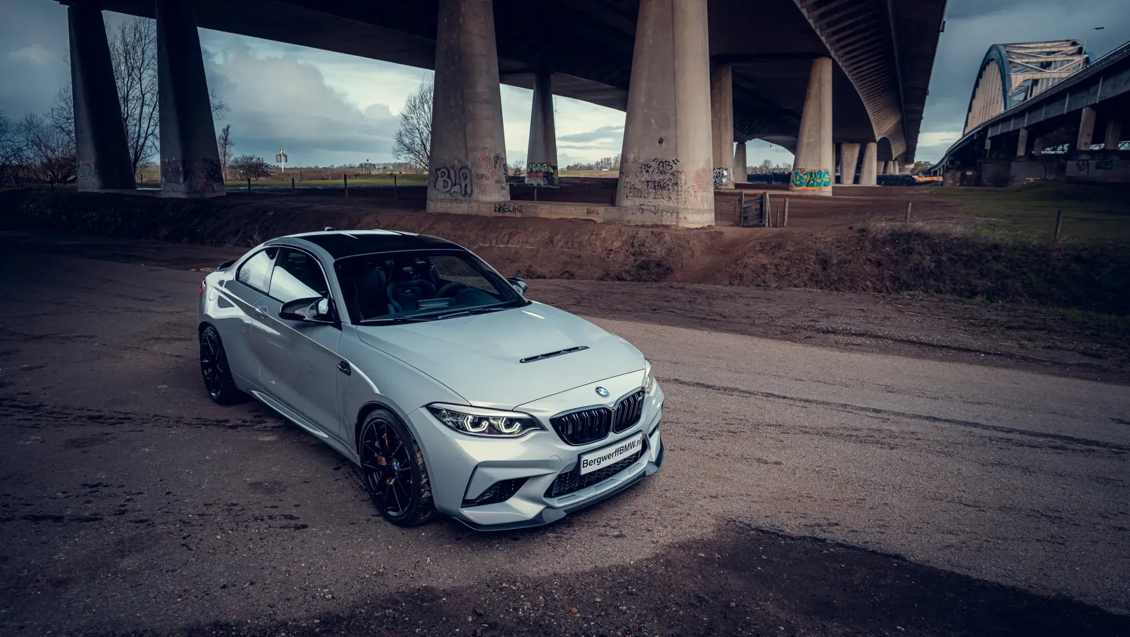 BMW M2 CS Manual Handgeschakeld F22 Hockenheim silver Metallic Alcantara Ledercombinatie Anthrazit Bergwerff