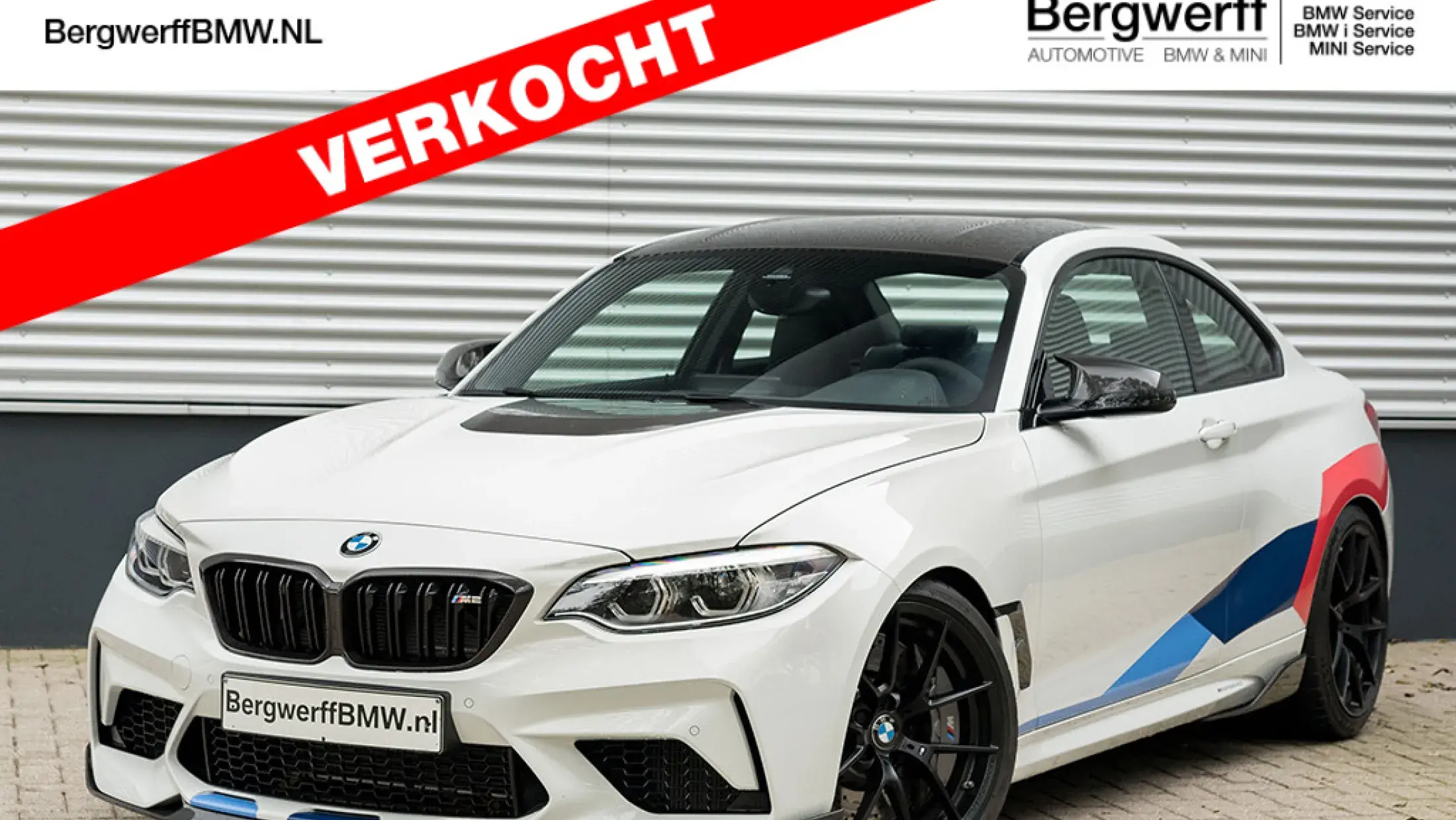 BMW M2 Competition DCT Full M Performance Alpin Weiss Leder Dakota geperforeerd Schwarz Bergwerff