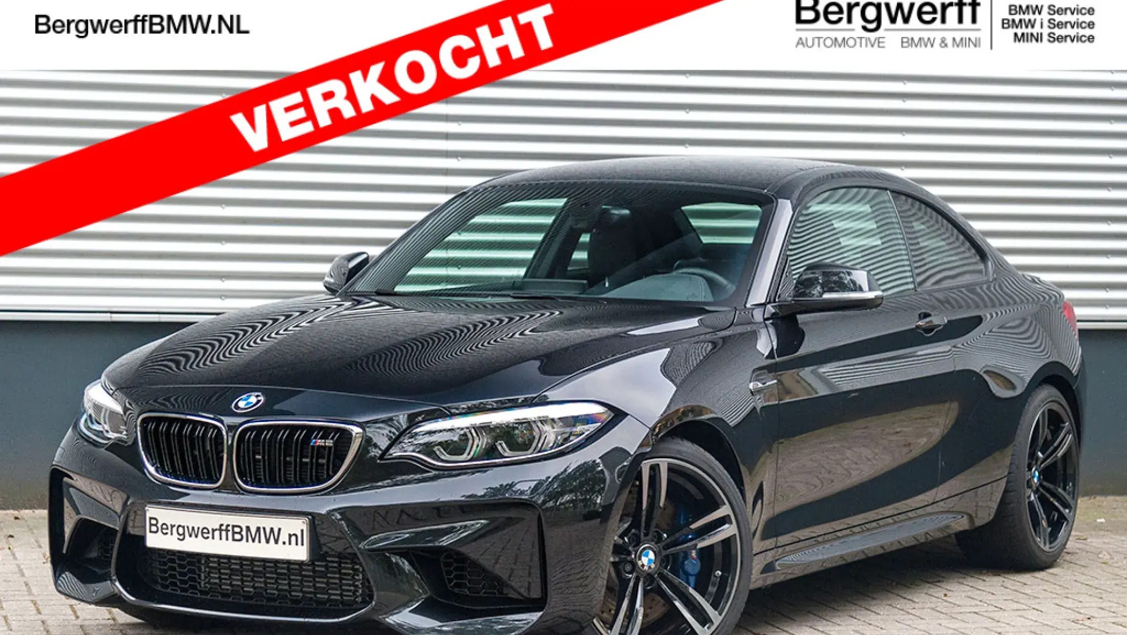 BMW M2 DCT F87 2018 Facelift Leder Dakota Schwarz Kontraststeppungblau Bergwerff