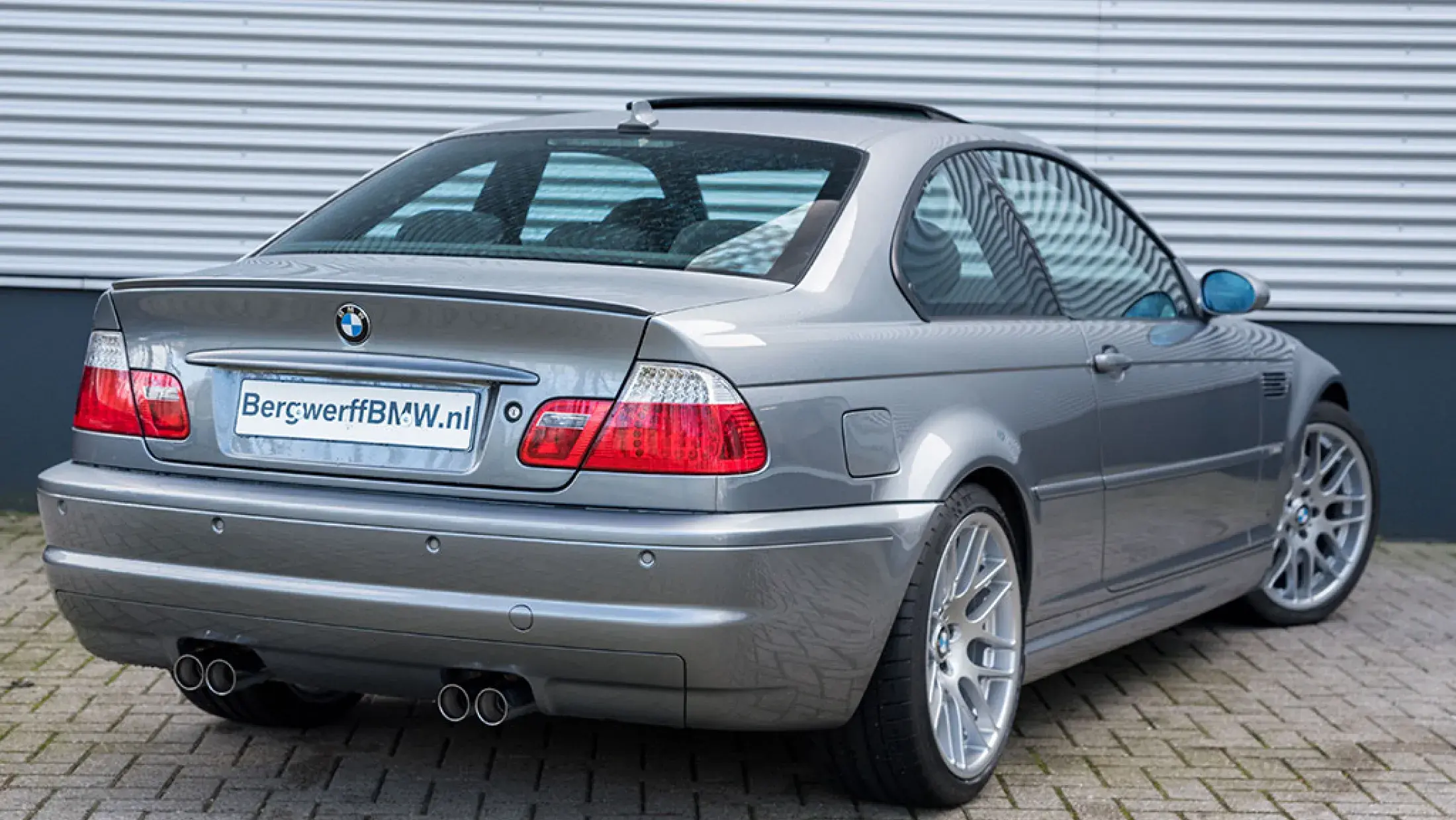 BMW M3 Competition Coupe E46 Silver gRey Metallic Nappa schwarz leder 2005 Semi-automaat SMG