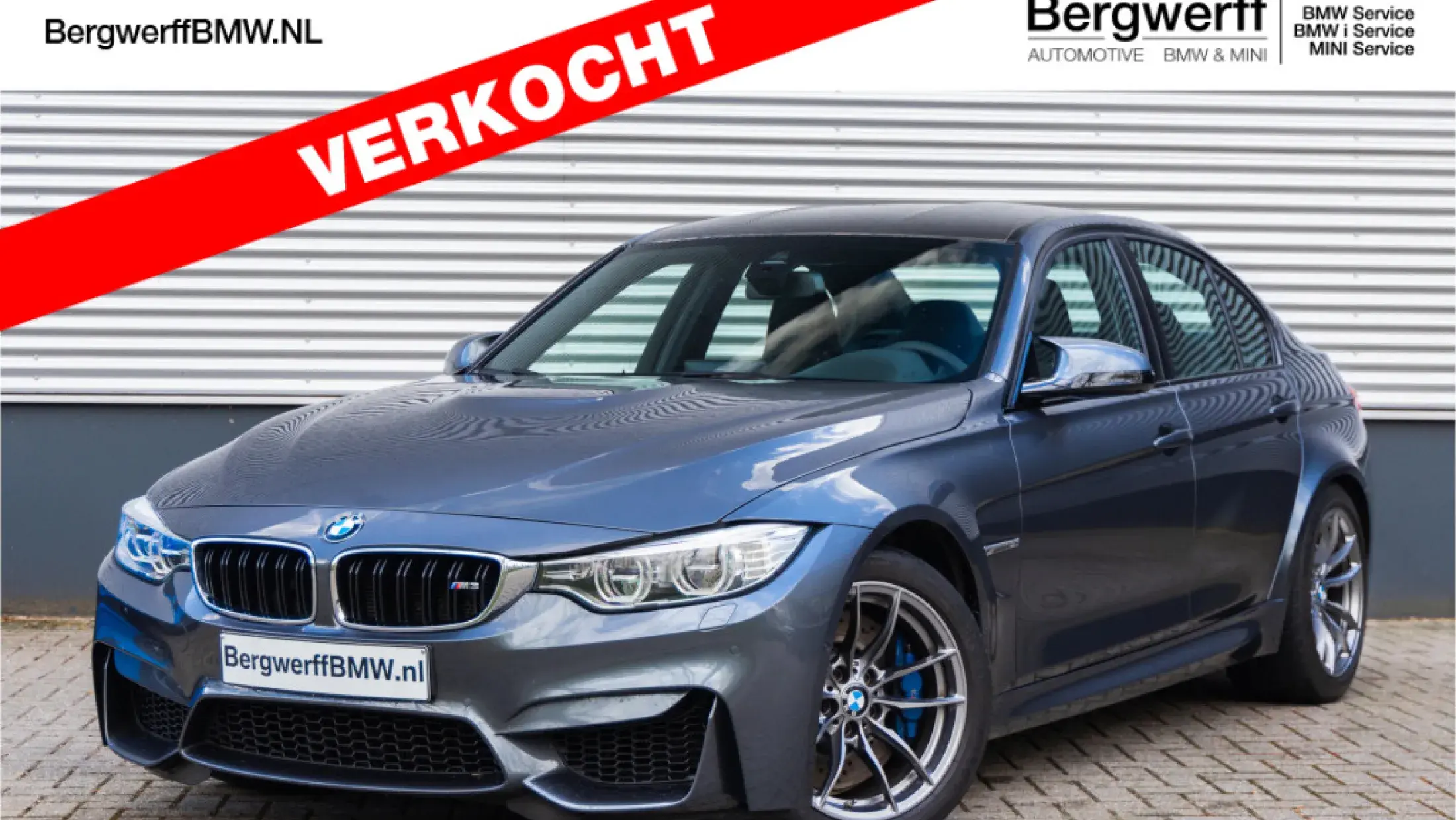 BMW M3 F80 Manual Handgeschakels Mineral Grey Stof-Ledercombinatie Carbon Structure Anthrazit