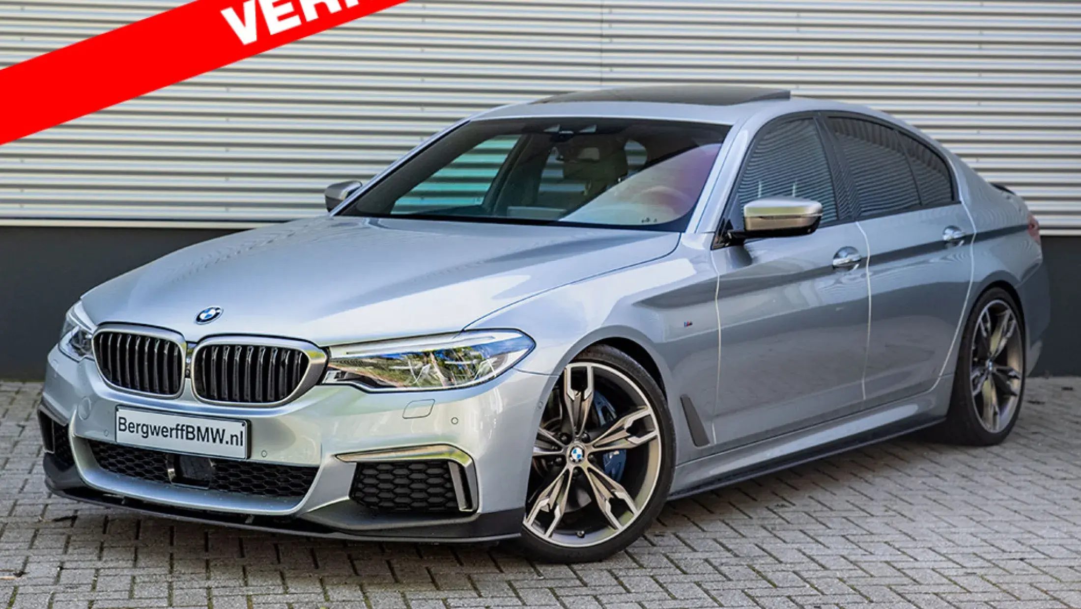 BMW M550i xDrive Individual Pure Metal Silver Full-Option Exklusivleder Nappa Schwarz G30 Bergwerff