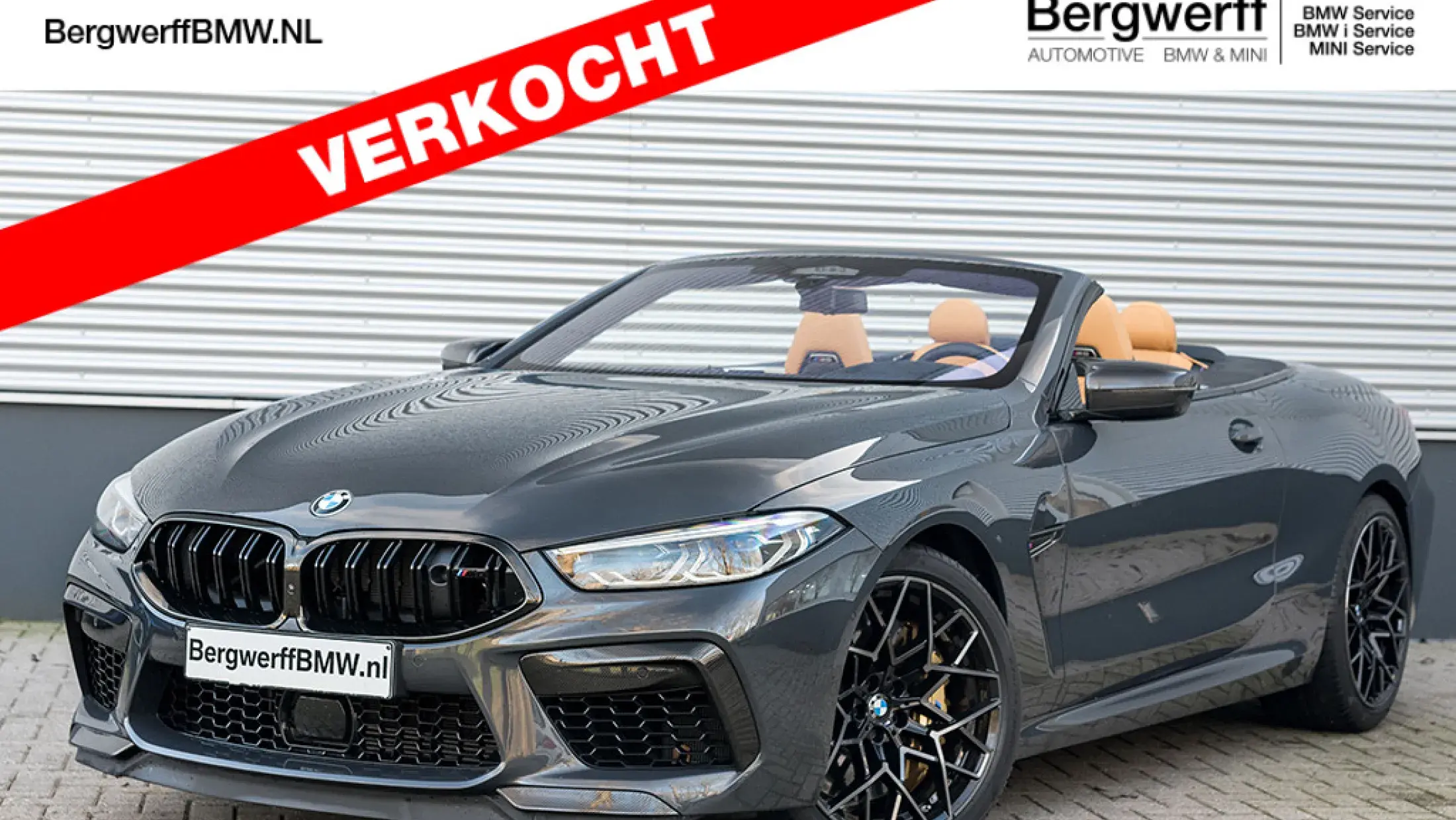 BMW M8 Competition Cabrio F91 Brands Hatch Grau Metallic Volleder Merino Midrand Beige Bergwerff