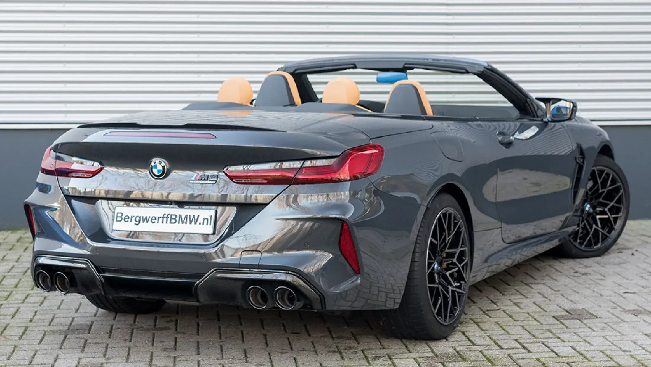 BMW M8 Competition Cabrio F91 Brands Hatch Grau Metallic Volleder Merino Midrand Beige Bergwerff