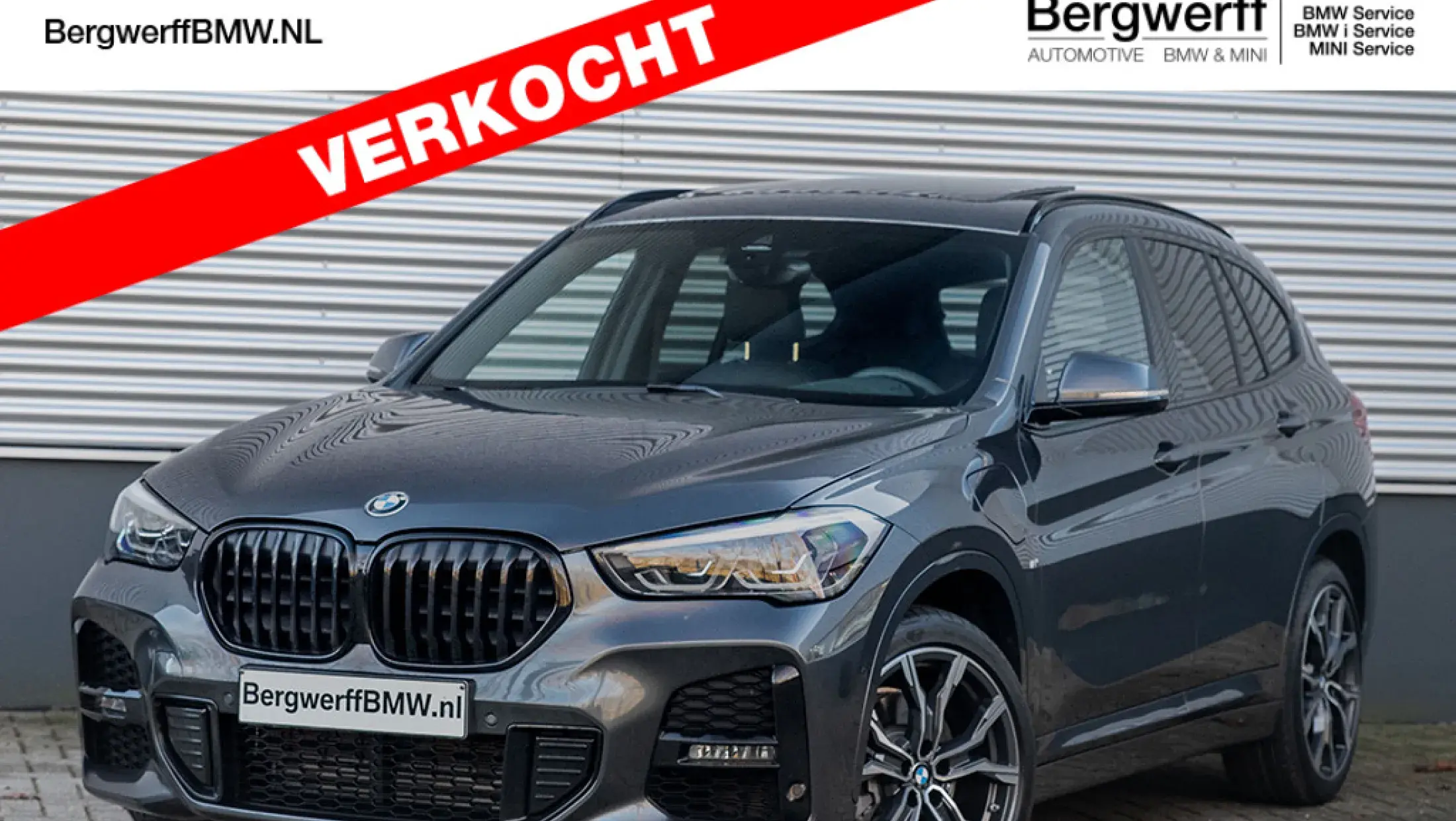 BMW X1 xDrive25e mineral Grey Leder Dakota Schwarz Accent Blau geperforeerd SUV F48