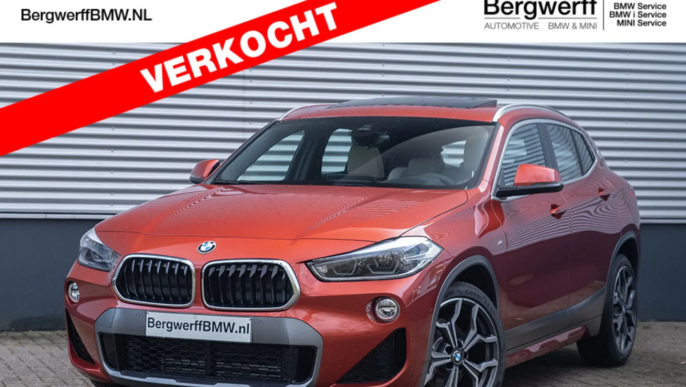 BMW X2 Sunset Orange F39 Small SUV  Dakota Oyster leder Bergwerff Gorinchem