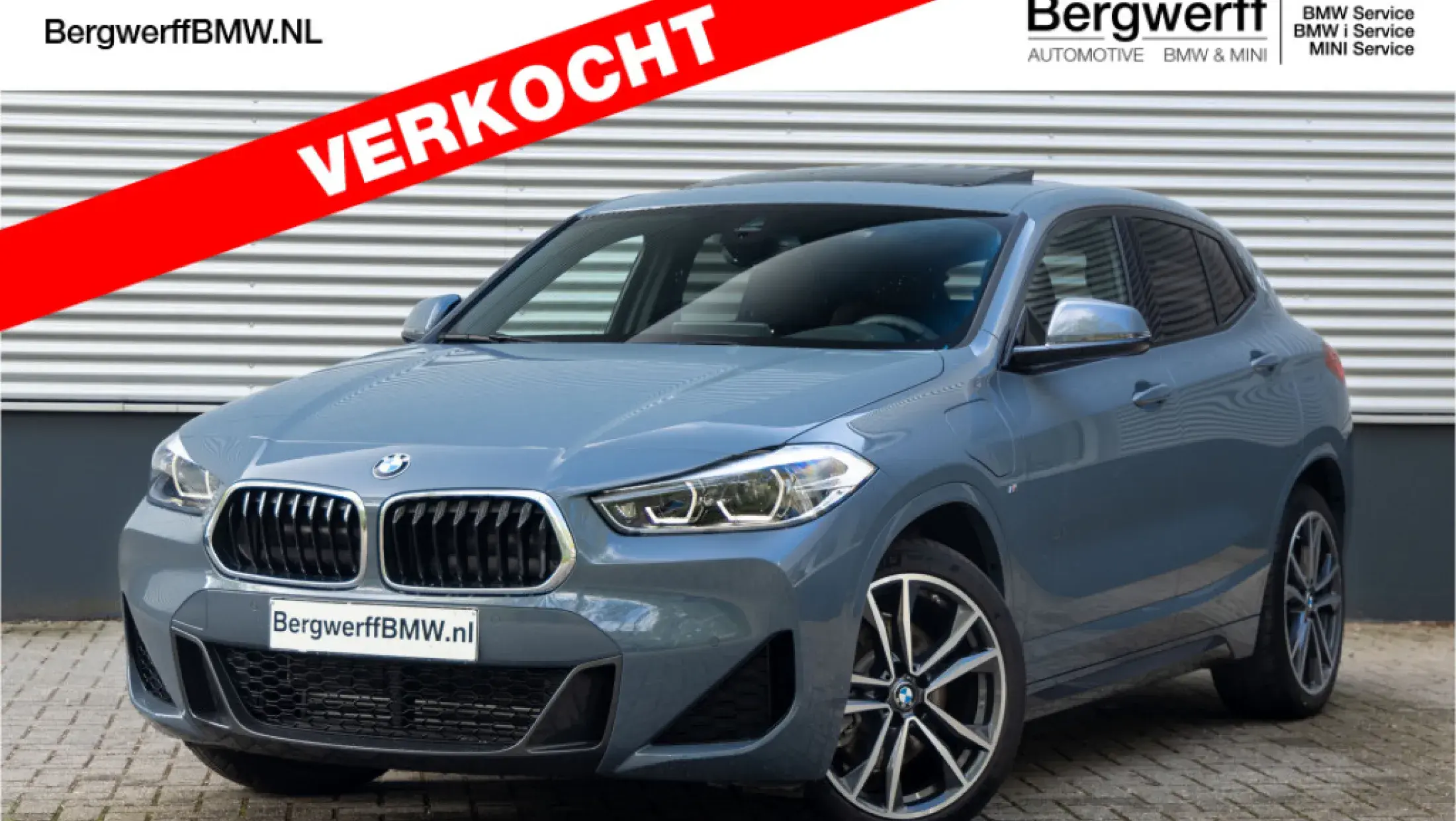 BMW X2 xDrive25e Storm Bay Metallic Leder Dakota mit Perforierung Mokka F39