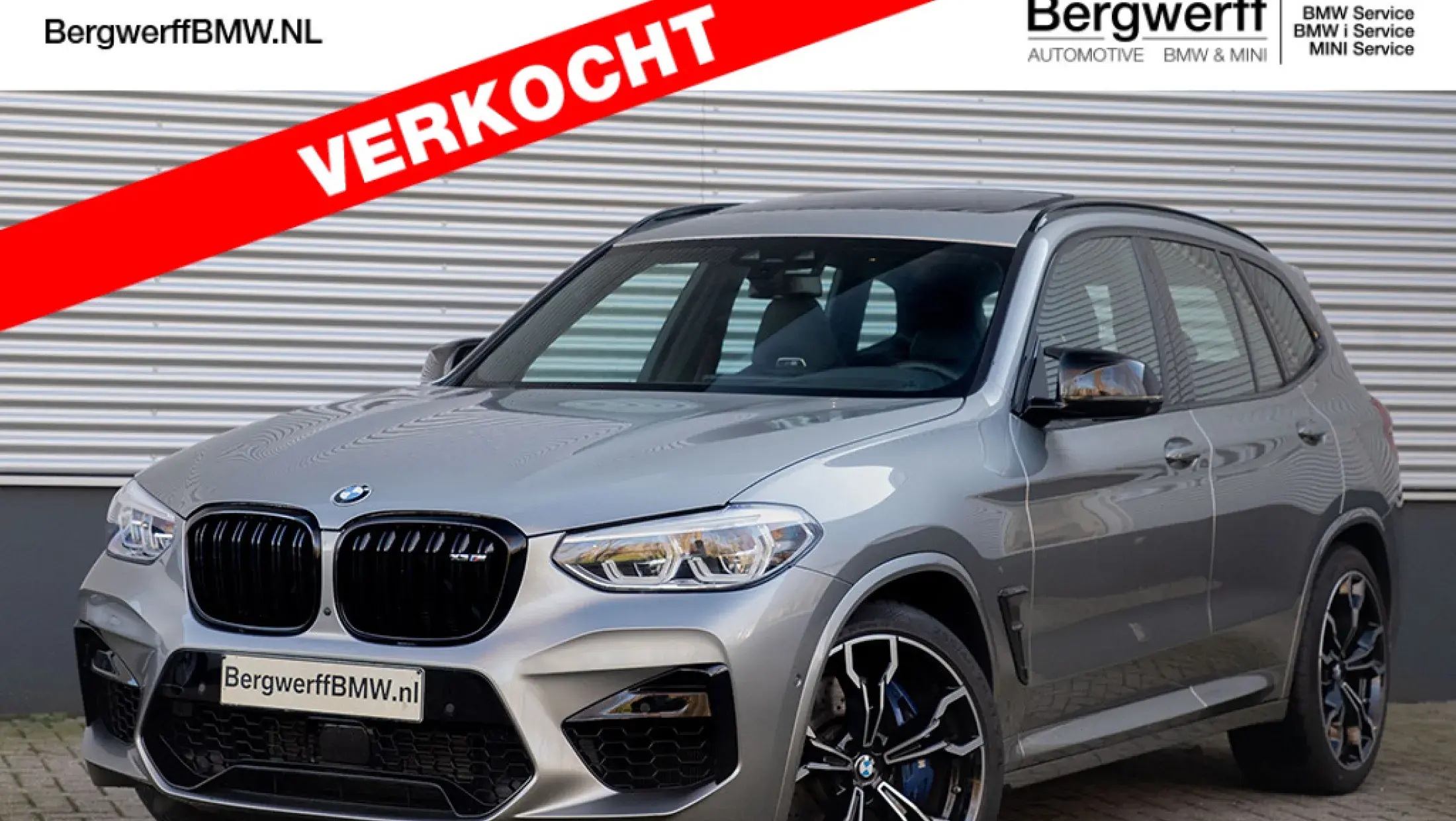 BMW X3 M Competition Donington Grau G01 Merino Schwarz leder M Drivers package Bergwerff