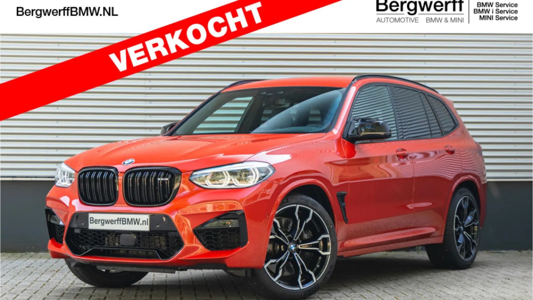 BMW X3 M Competition F97 SUV Toronto Red 2021 Lever merino Schwarz Bergwerff