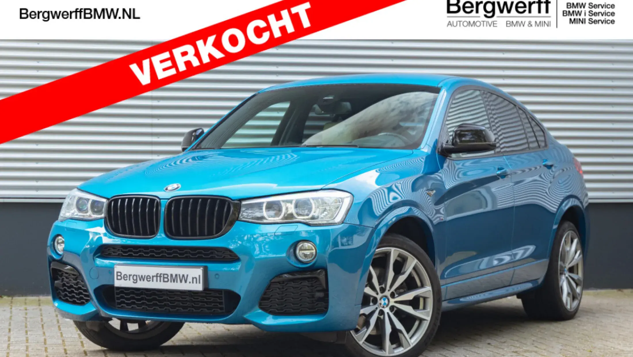 BMW X4 M40i F26 Long Beach Blue Nevada Elfenbeinweiss leder SUV 2016 Bergwerff