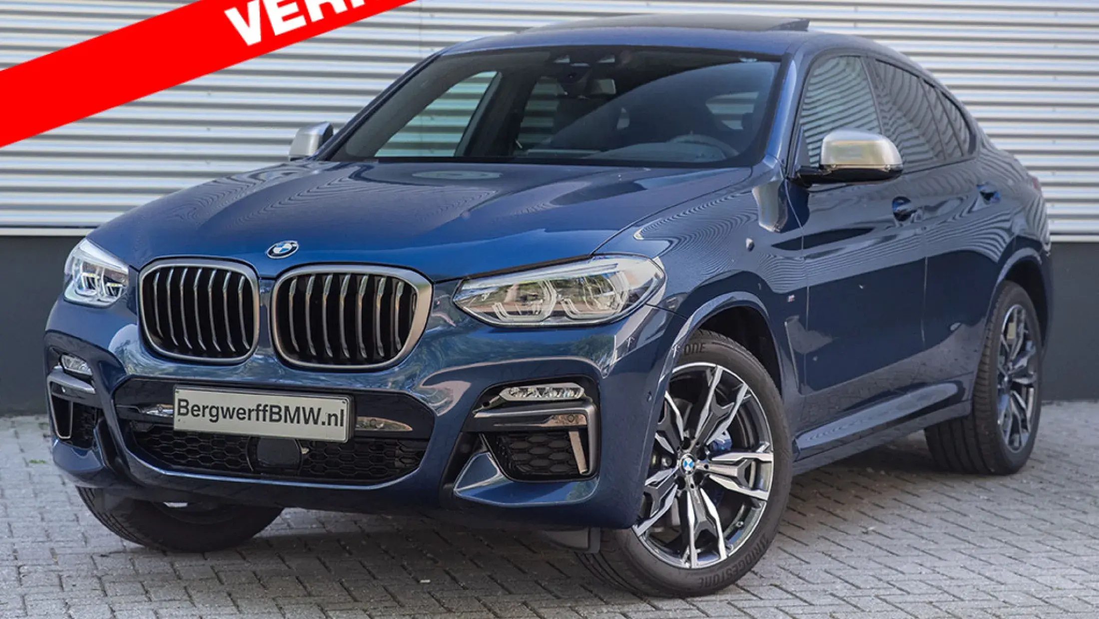 BMW X4 M40i Phytonicblau Harman Kardon Panoramadak Leder Vernasca Schwarz G02 Bergwerff