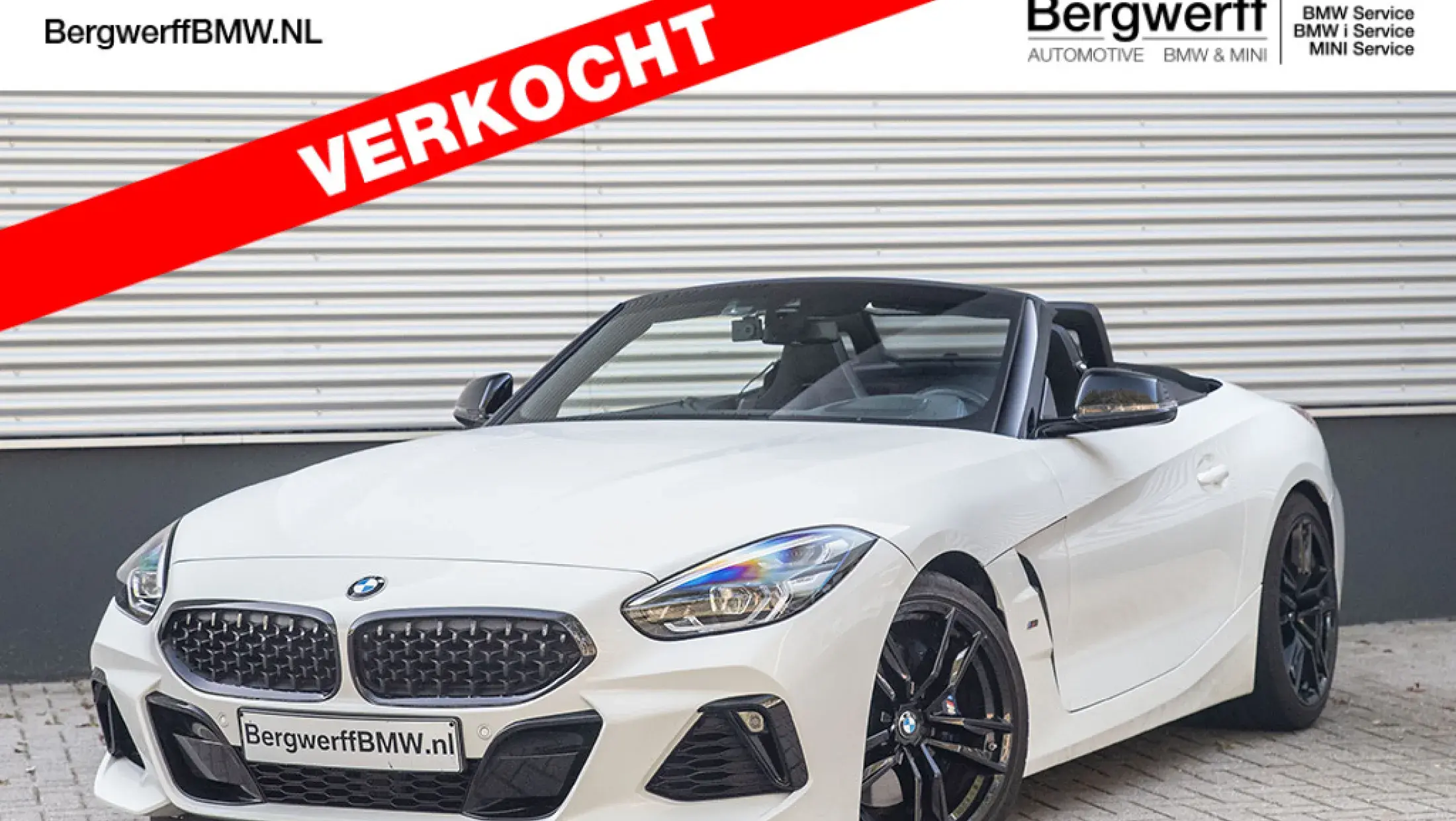 BMW Z4 Roadster Cabrio M40i Alpine White G24 Vernasca alcantara leder 2019 Bergwerff