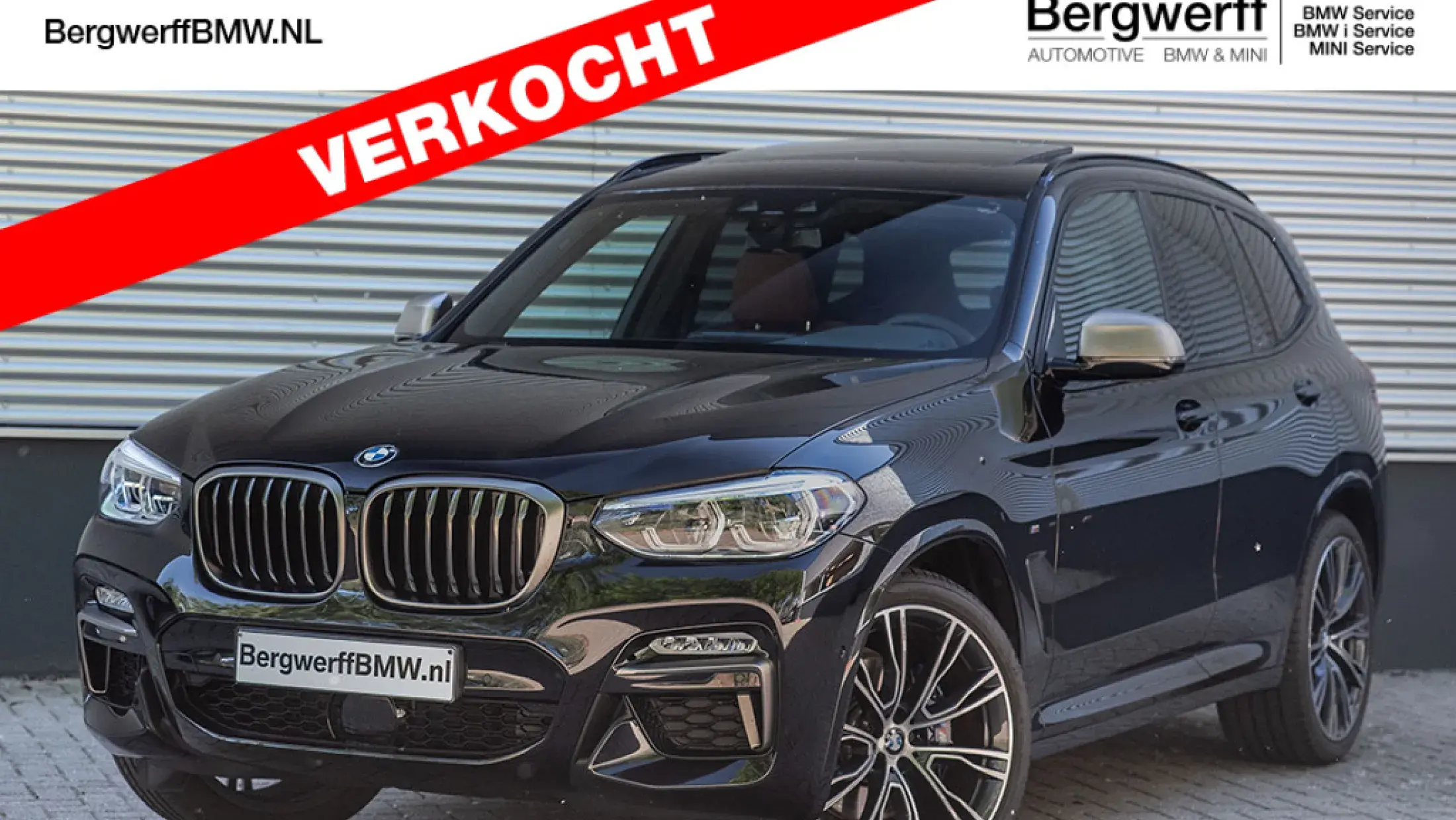 BWM X3 M40i G01 BMW Individual uitgebreid lederen bekleding Tartufo stiksel Schwarz SUV Bergwerff