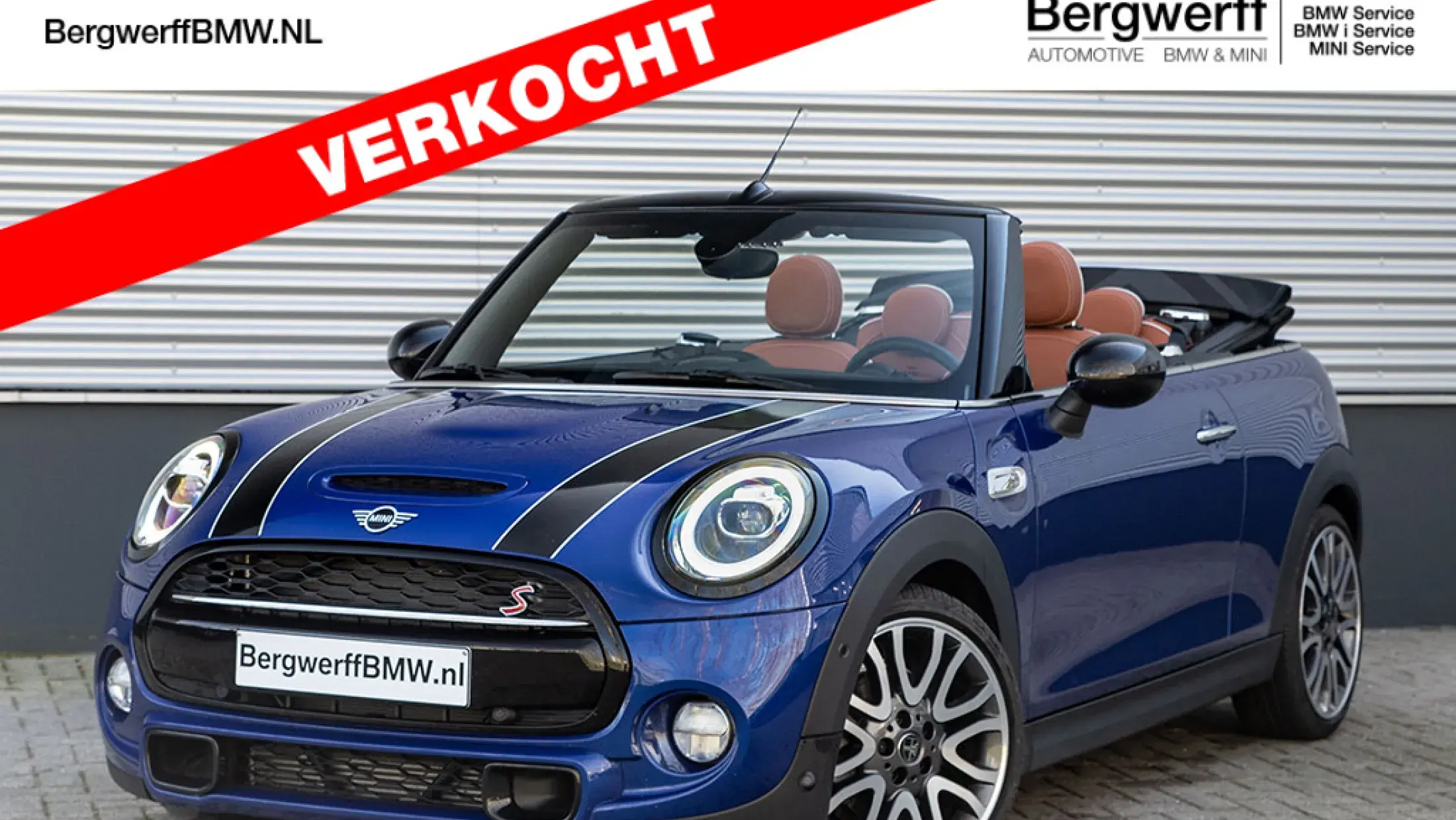 MINI Cooper S Cabrio Chili F57 Starlight Blue Metallic Leder Chester Malt Brown black