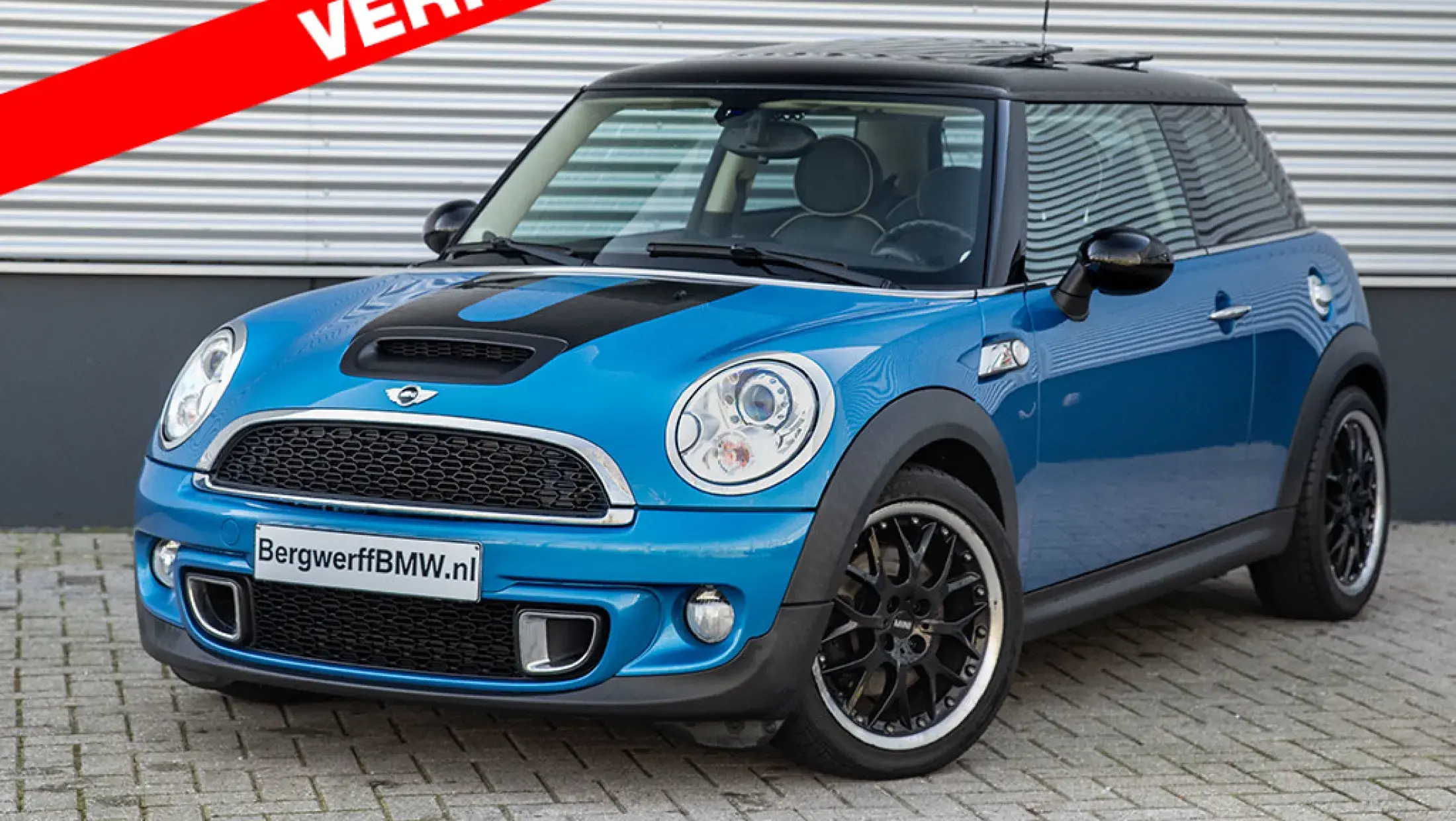 MINI Cooper S Chili 1.6 Leder Schuif-kanteldak Harman Kardon Laser Blue R56 Bergwerff