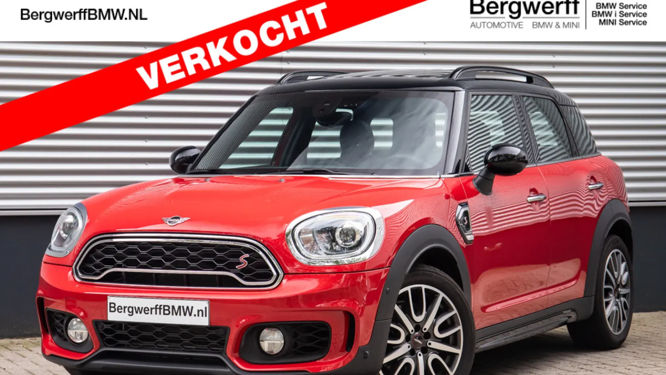 MINI Countryman Cooper S Knightbridge Chili red MINI Yours leer lounge Carbon Black