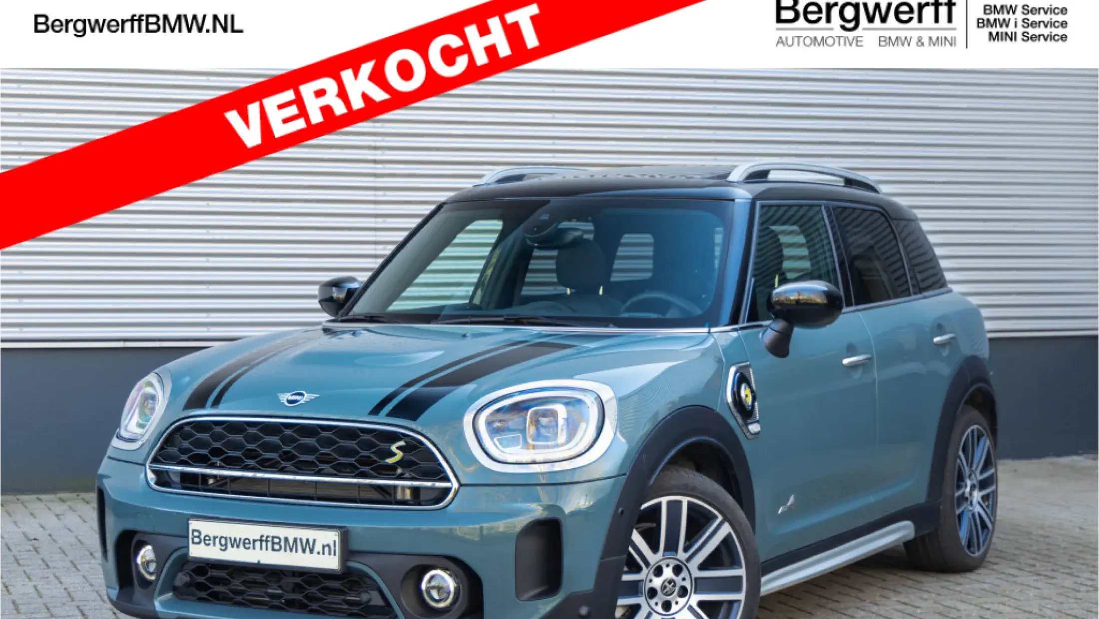 MINI Countryman Cooper SE MINI Yours Leer Lounge Carbon Black Sage Groen Metallic