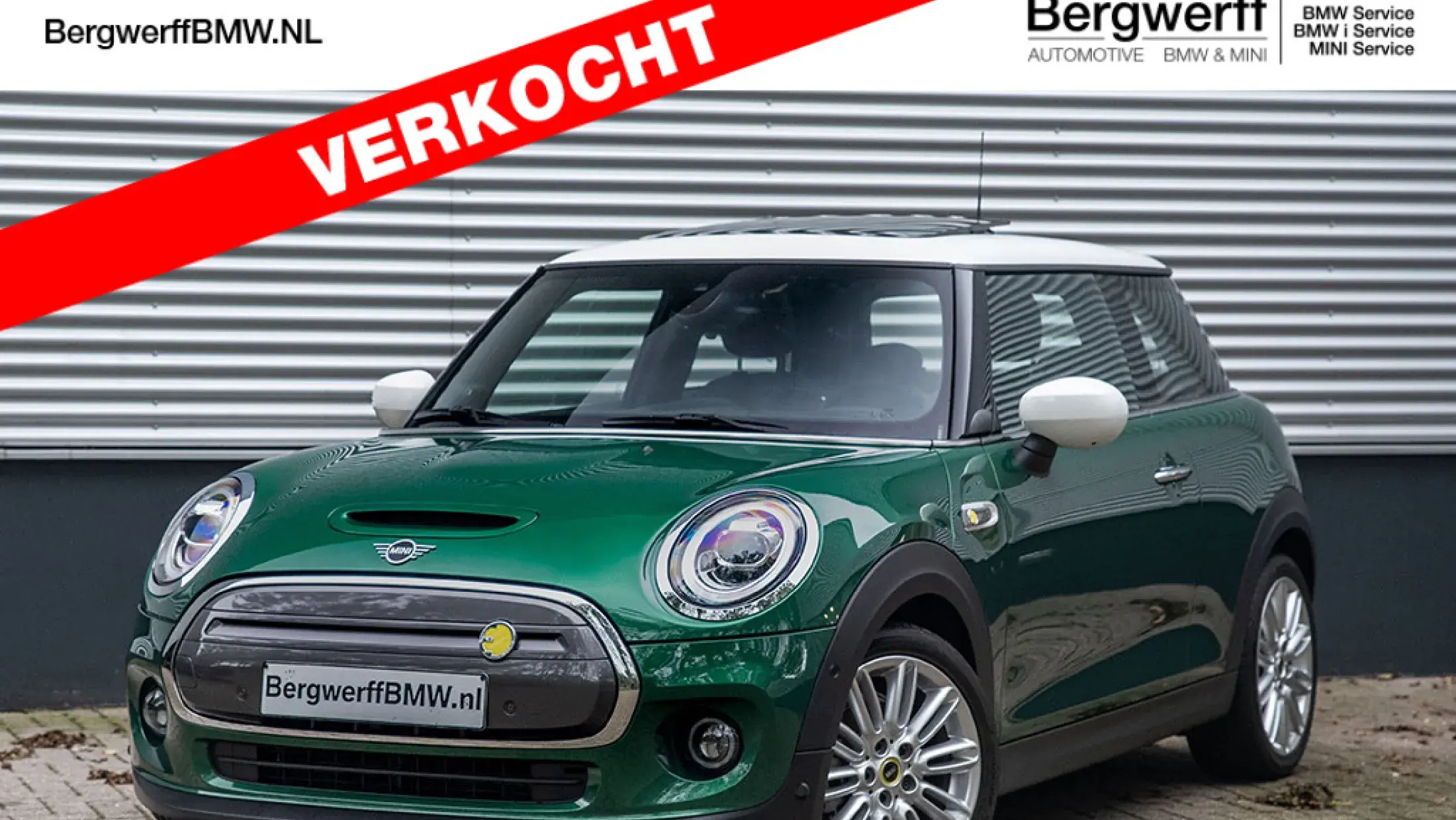 MINI Electric Britisch Racing Green Mini Yours leder F56 Hatchback Bergwerff