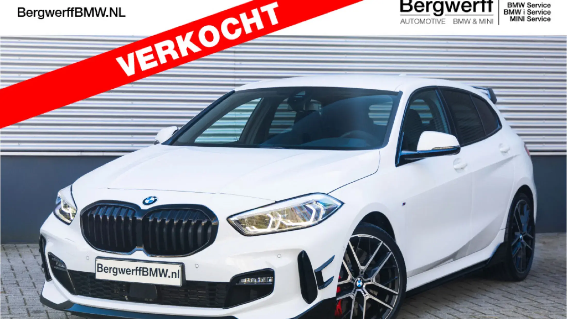 BMW 118i M Performance F40 Alpine White Stof Trigon Alcantara Schwarz Hatchback bergwerff