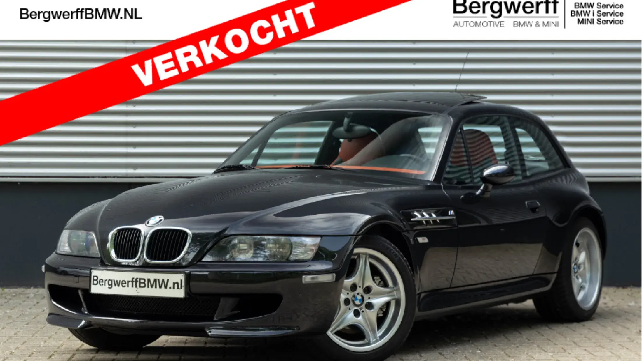 BMW Z3 M Coupe E36 handgeschakeld Manual Cosmos Black Pearl Metallic Leder Nappa Kyalami orange