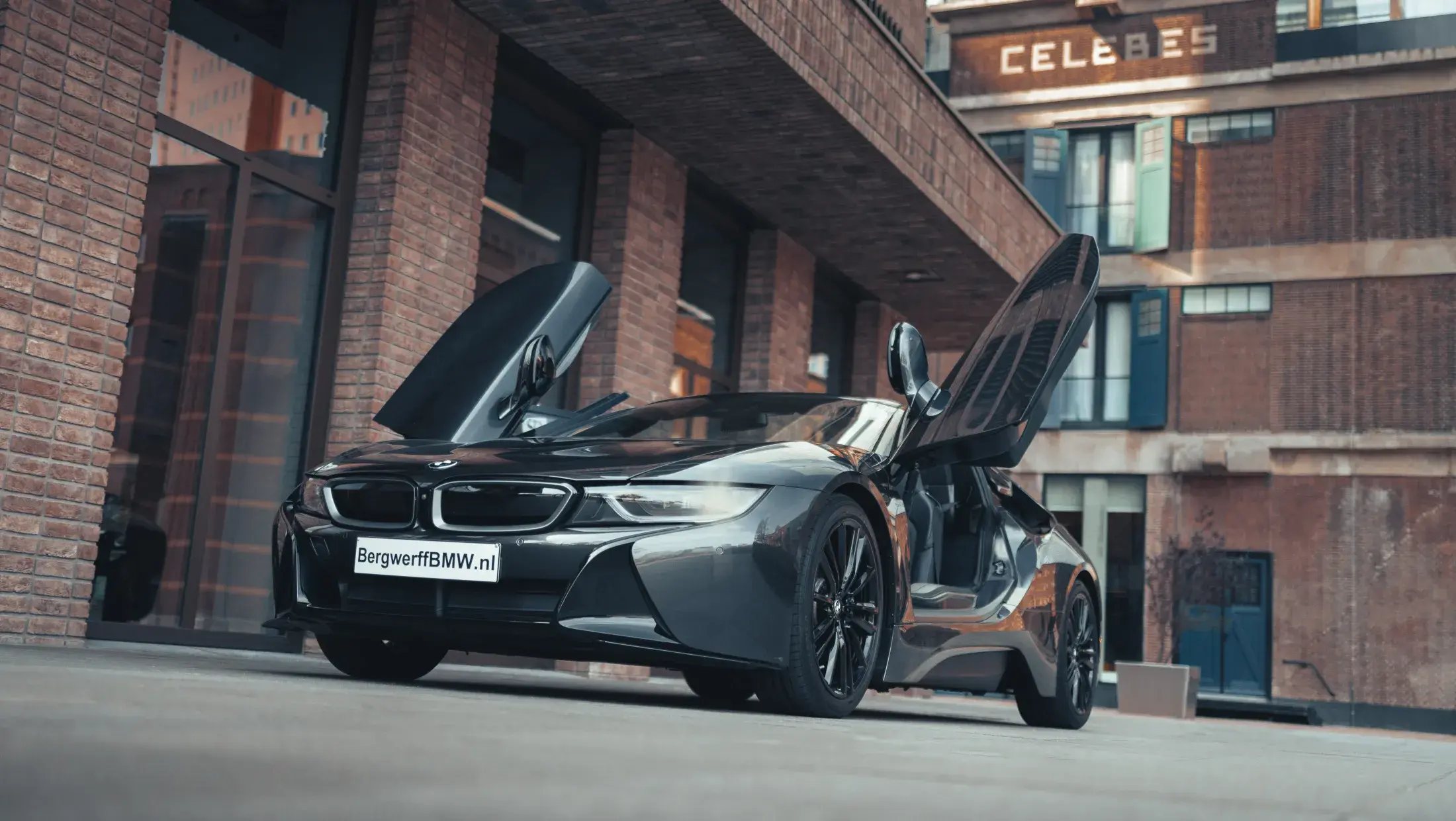 BMW i8 Roadster i15 Cabrio Volleder 'Spheric' geperforeerd in Amido Sophistograu Electric 