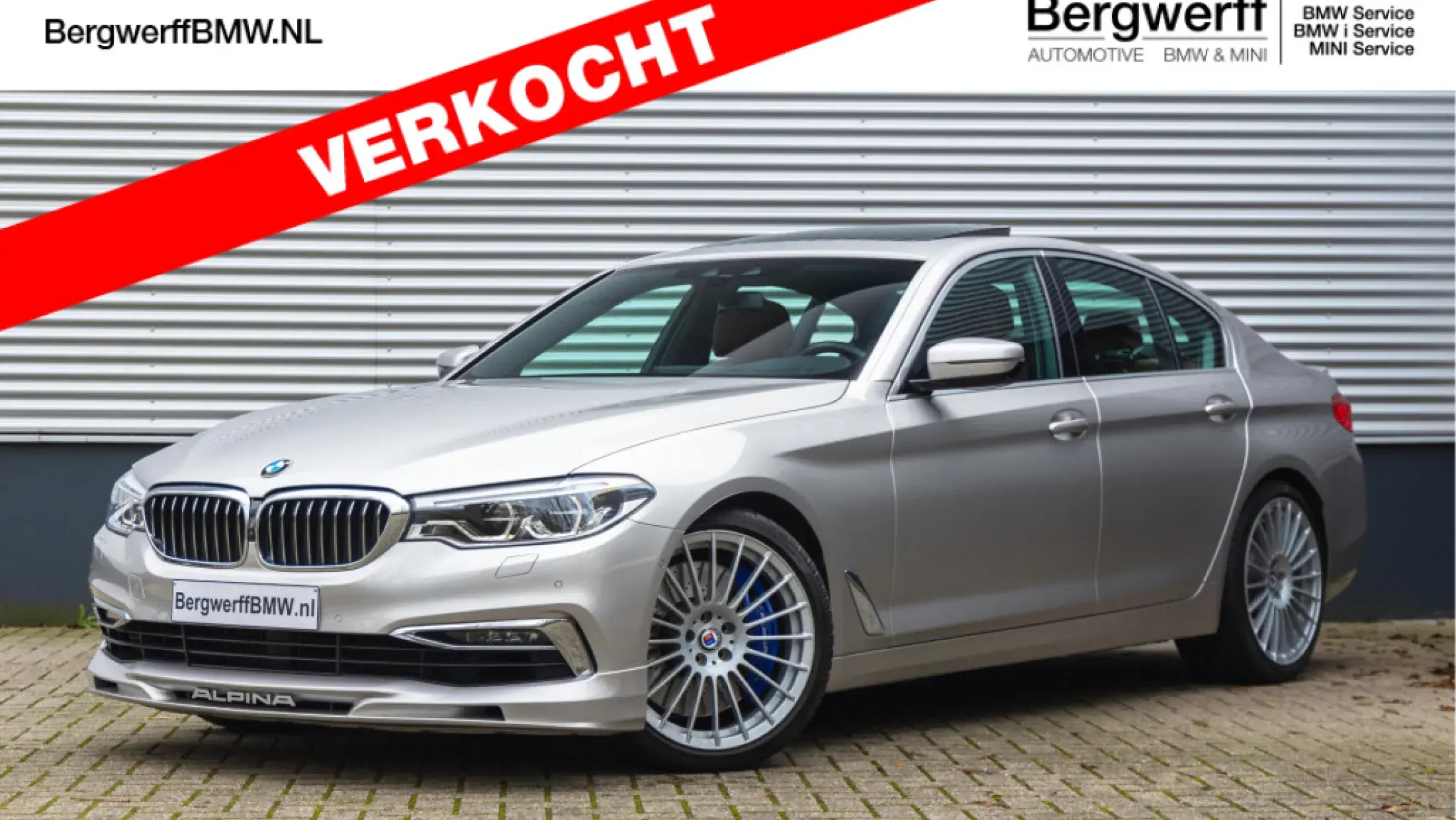 ALPINA B5 Bi-turbo sedan G30 Rhodonitsilber BMW Individual vollederen bekleding Tartufo 2019