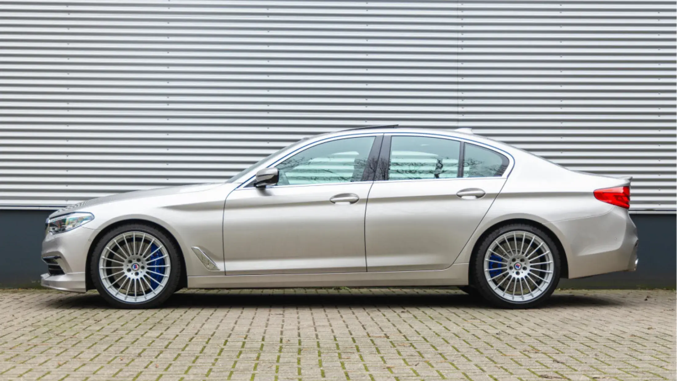 ALPINA B5 Bi-turbo sedan G30 Rhodonitsilber BMW Individual vollederen bekleding Tartufo 2019